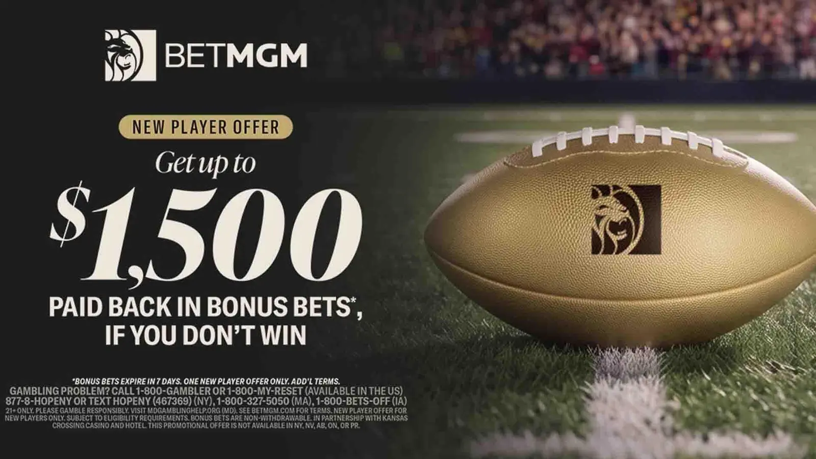 BetMGM oferă până la 1.500 lei în pariuri gratuite cu codul CBSSPORTS pentru săptămâna 6 a NFL-ului